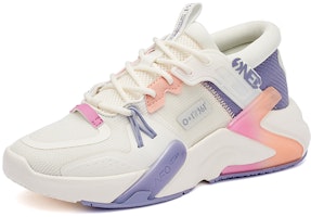 (W) 361° 컴포트 통기성 캐주얼 스니커즈 '화이트 핑크 퍼플 그레이' 682236705F-6 Lookbook (W) 361° 컴포트 통기성 캐주얼 스니커즈 '화이트 핑크 퍼플 그레이' 682236705F-6