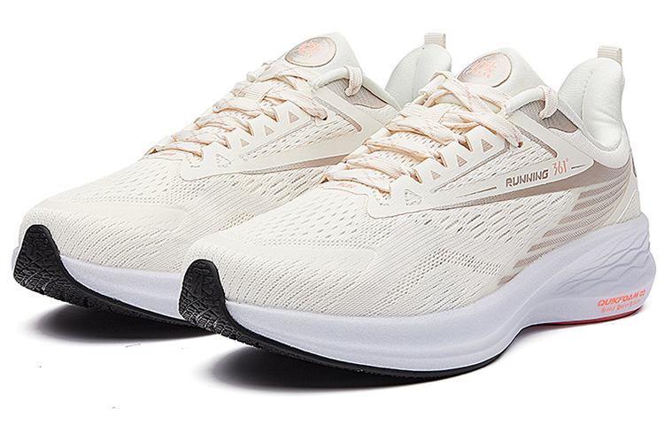 Lookbook (W) （レディース）361° フェイウーQバウンス ロートップ ランニングシューズ『ホワイトゴールド』582132212-2 582132212-2