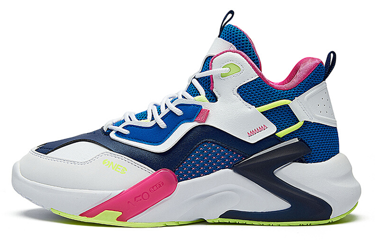 (Women) 361° High-Top Basketball Shoes 'White Blue' 582031116-1