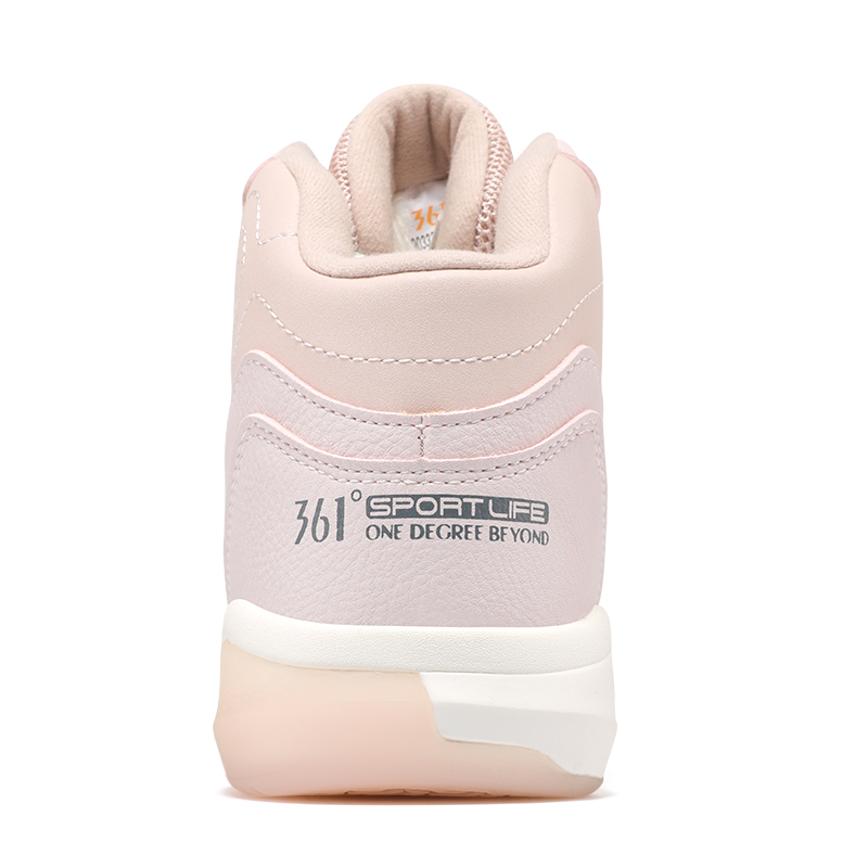 Shop (W) 361° 핑크&화이트 하이탑 보드 스니커즈 (편안함) 682146606A-10