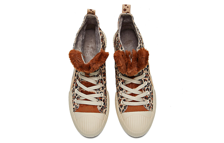 Order (W) 361° Sepatu Kasual High-Top 'Brown Mocha Berlapis Fleece' 681946610B-6