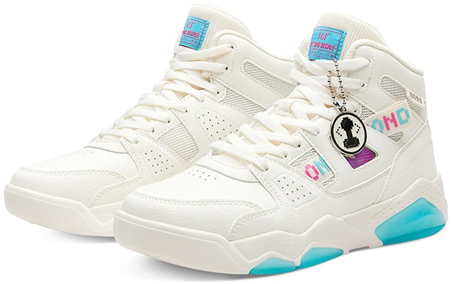 (Women) 361° High-Top Skate Shoes 'White Aqua' 682136601-5 Lookbook (Women) 361° High-Top Skate Shoes 'White Aqua' 682136601-5