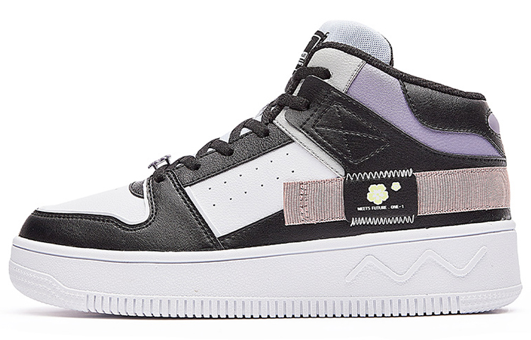 (Women) 361° High-Top Sneaker 'White Black' 682146611B-4