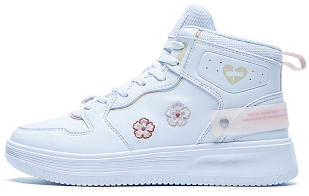 (Women) 361° High-Top Sneakers 'White Pink' 682036618F-2 Buy (Women) 361° High-Top Sneakers 'White Pink' 682036618F-2