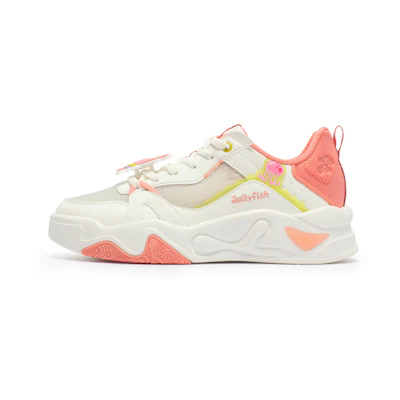(W) 361° Jingcheng Pink and White 'Patrick Star CMFT Versatile Low-Top'