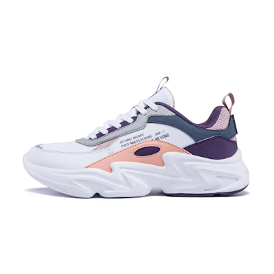 (W) 361° Lifestyle Series 'White Purple Dad Shoe'