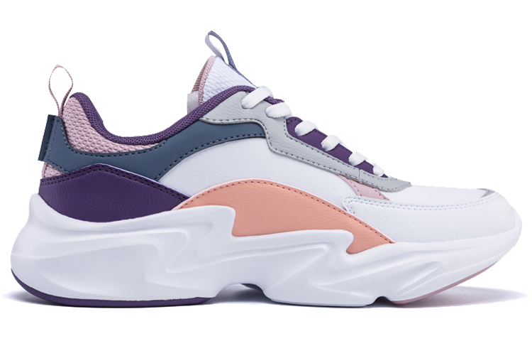 Order (W) 361° ライフスタイルシリーズ 'ホワイト パープル ダッドシューズ' 681936791-3