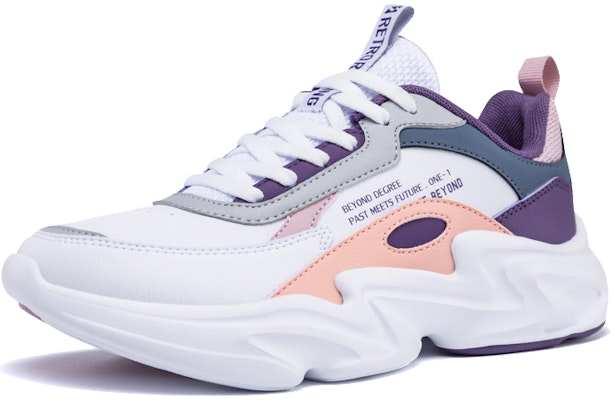 (W) 361° ライフスタイルシリーズ 'ホワイト パープル ダッドシューズ' 681936791-3 Lookbook (W) 361° ライフスタイルシリーズ 'ホワイト パープル ダッドシューズ' 681936791-3