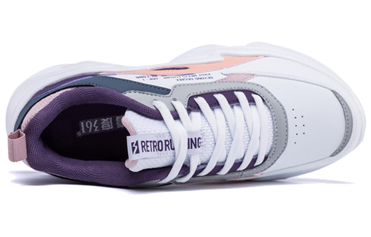 Shop (W) 361° ライフスタイルシリーズ 'ホワイト パープル ダッドシューズ' 681936791-3