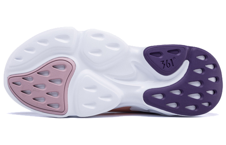 Details for (W) 361° ライフスタイルシリーズ 'ホワイト パープル ダッドシューズ' 681936791-3
