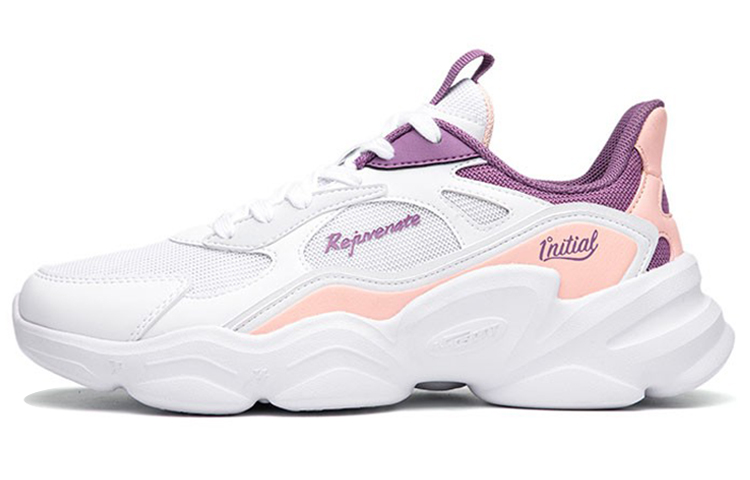 (Women) 361° Lifestyle Series Mesh Breathable Casual Chunky Sneaker 'White Purple' 682116760F-2
