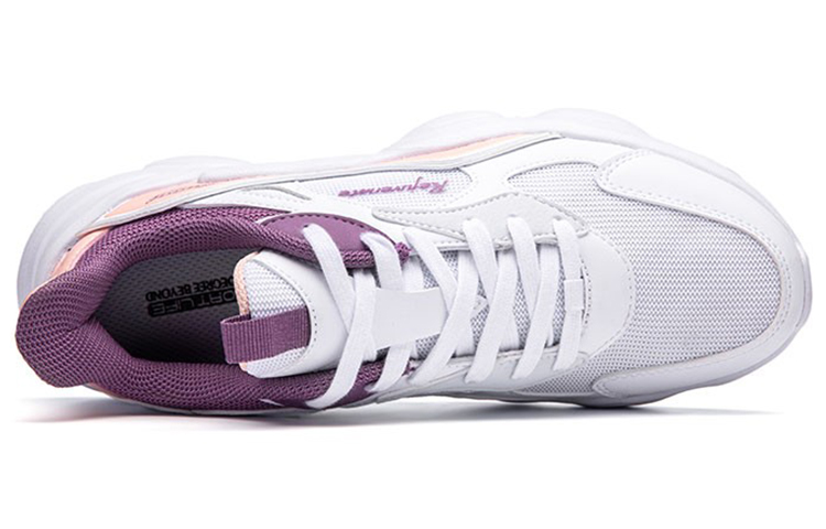 Lookbook (W) 361° ライフスタイル メッシュ 通気性 カジュアル 厚底スニーカー 'ホワイト パープル' 682116760F-2