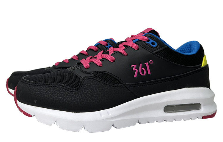 Shop (W) 361° 軽量 通気性 ローカット 'ブラック ピンク' 681632241-4