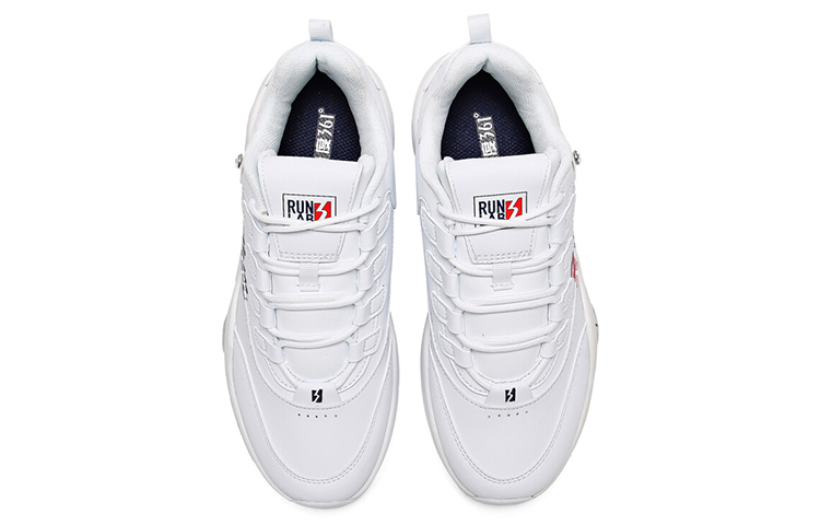 Order (W) 361° 로우탑 가죽 스니커즈 '화이트' 582016764-5