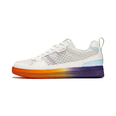 (W) 361° Low-Top Skateboard Shoes 'White Orange'