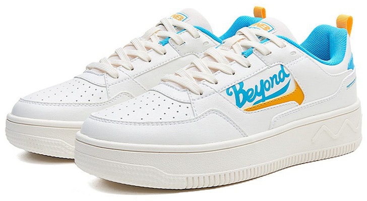 (Women) 361° Low-Top Sneakers 'White Blue Yellow' 682116623-7 Lookbook (Women) 361° Low-Top Sneakers 'White Blue Yellow' 682116623-7