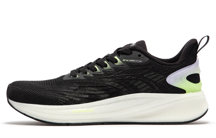 (Women) 361° Low Top Running Shoes 'Black Purple Bounce Technology' 582322201-6