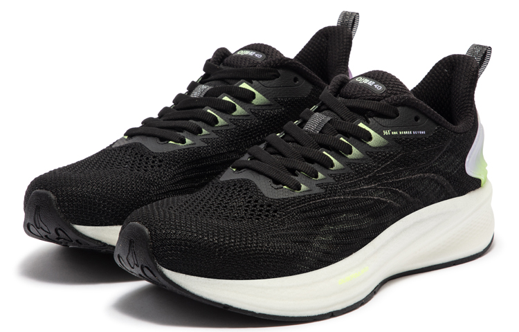 Lookbook (W) Zapatillas Running 361° Low Top 'Negro Morado Tecnología Bounce' 582322201-6