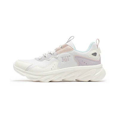 (W) 361° Low Top Running Shoes 'White Light Violet'
