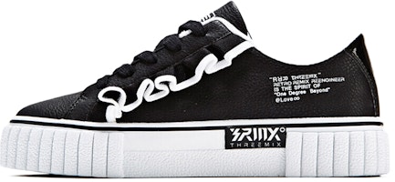 (Women) 361° Low Top Skateboard Sneaker 'Black and White' 681836624-3 (Women) 361° Low Top Skateboard Sneaker 'Black and White' 681836624-3