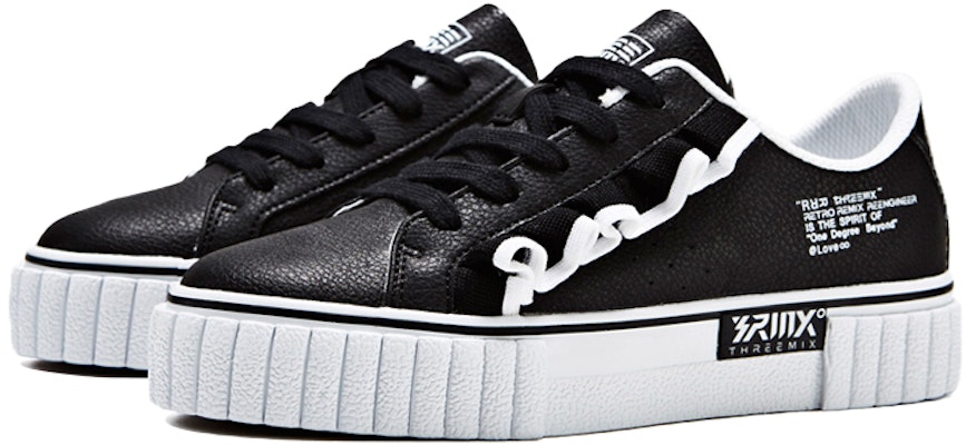 (Women) 361° Low Top Skateboard Sneaker 'Black and White' 681836624-3 Order (Women) 361° Low Top Skateboard Sneaker 'Black and White' 681836624-3