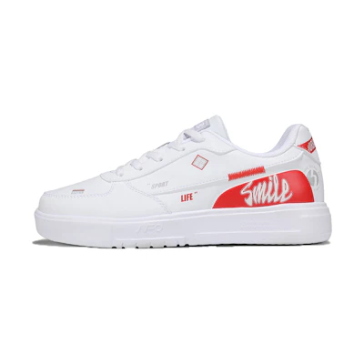 (W) 361° Low Top Sneaker 'White Red'