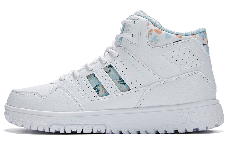 Buy (W) 361° Sepatu Mid-Top 'Warm Putih Biru' 581946624A-5