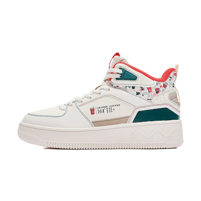 (W) 361° Mid Top Sneaker 'White Green'