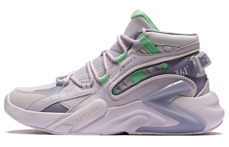 (Women) 361° NFO Technology Mid-Top Basketball Sneaker 'Purple Grey' 682031115-1