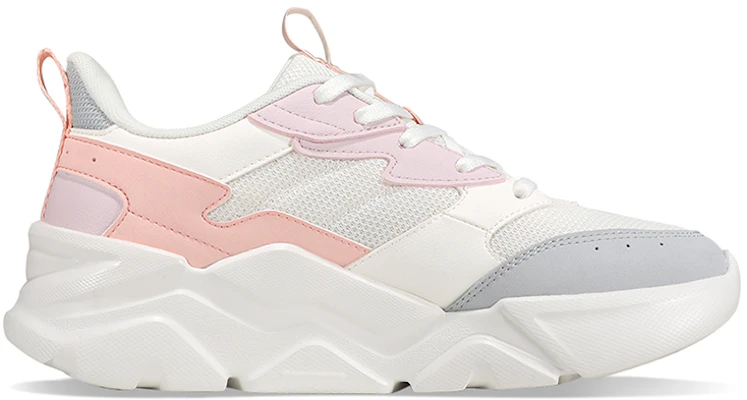 (W) Chaussures de Running 361° Basses ''Blanc Gris Rose'' 682146728-9 Order (W) Chaussures de Running 361° Basses ''Blanc Gris Rose'' 682146728-9