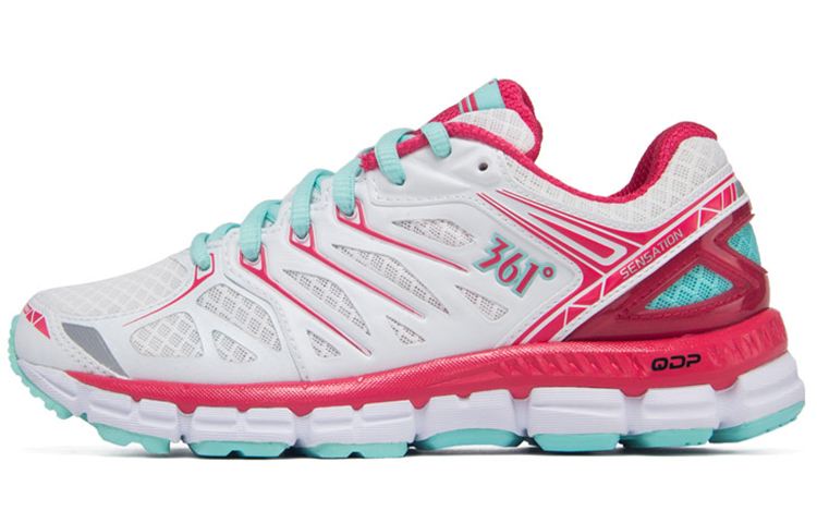 (Women) 361° Sensation Q Low-Top Running 'International White Pink' 201520101-4