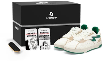 (Women) 361° SKATE UP Low White Green Custom Gift Box Edition 'Tengyun' 582336616-9(S-BOX) (Women) 361° SKATE UP Low White Green Custom Gift Box Edition 'Tengyun' 582336616-9(S-BOX)