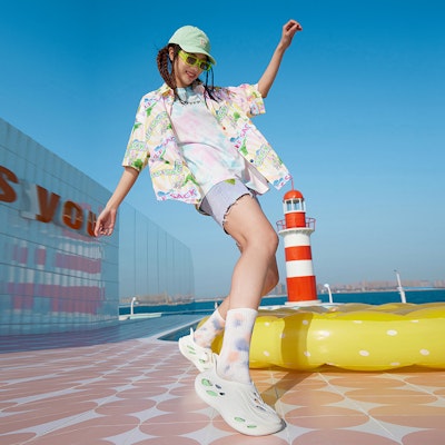 (Women) 361° Slip-On 'White Green' 'You Jing' 682226722-2 3