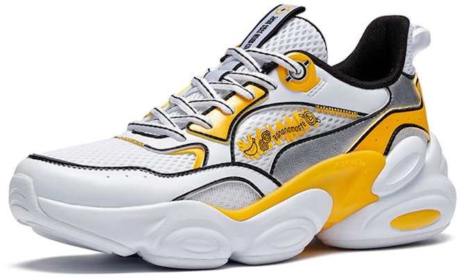 (W) 361° x ミニオンズ ダッドシューズ 'ホワイト イエロー' 682026768-1 Order (W) 361° x ミニオンズ ダッドシューズ 'ホワイト イエロー' 682026768-1