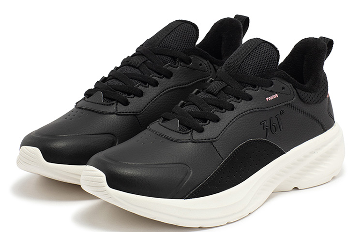 (W) 361° Edge 'Black and White Fur-Lined Low-Top RNNR' 圖 3