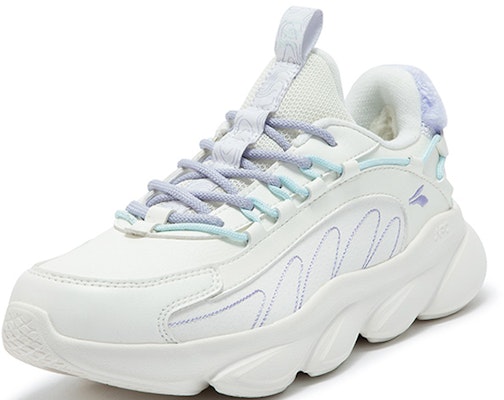 (W) 361° Linghu 'Blanco Púrpura Forro de Piel Low Top' 682342203BF-1 Order (W) 361° Linghu 'Blanco Púrpura Forro de Piel Low Top' 682342203BF-1