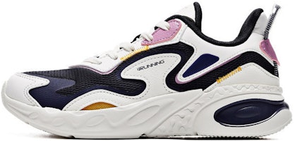(Women) 361° Longmou 'White Black Mesh Slip-Resistant Running Shoe' 682032239-4 (Women) 361° Longmou 'White Black Mesh Slip-Resistant Running Shoe' 682032239-4