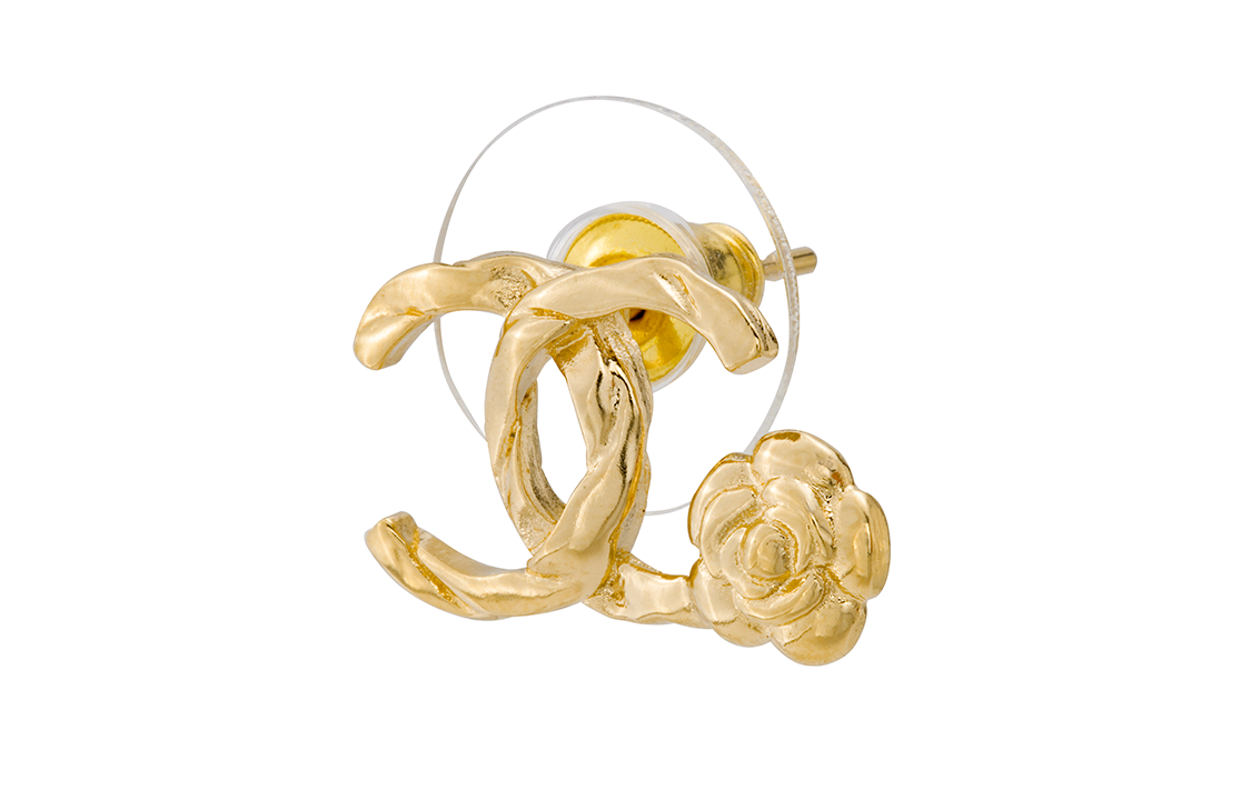 (Women) [2022 Early Autumn] CHANEL Camellia Double C Earrings Women Gold AB8990-B08639-NJ234 圖 3