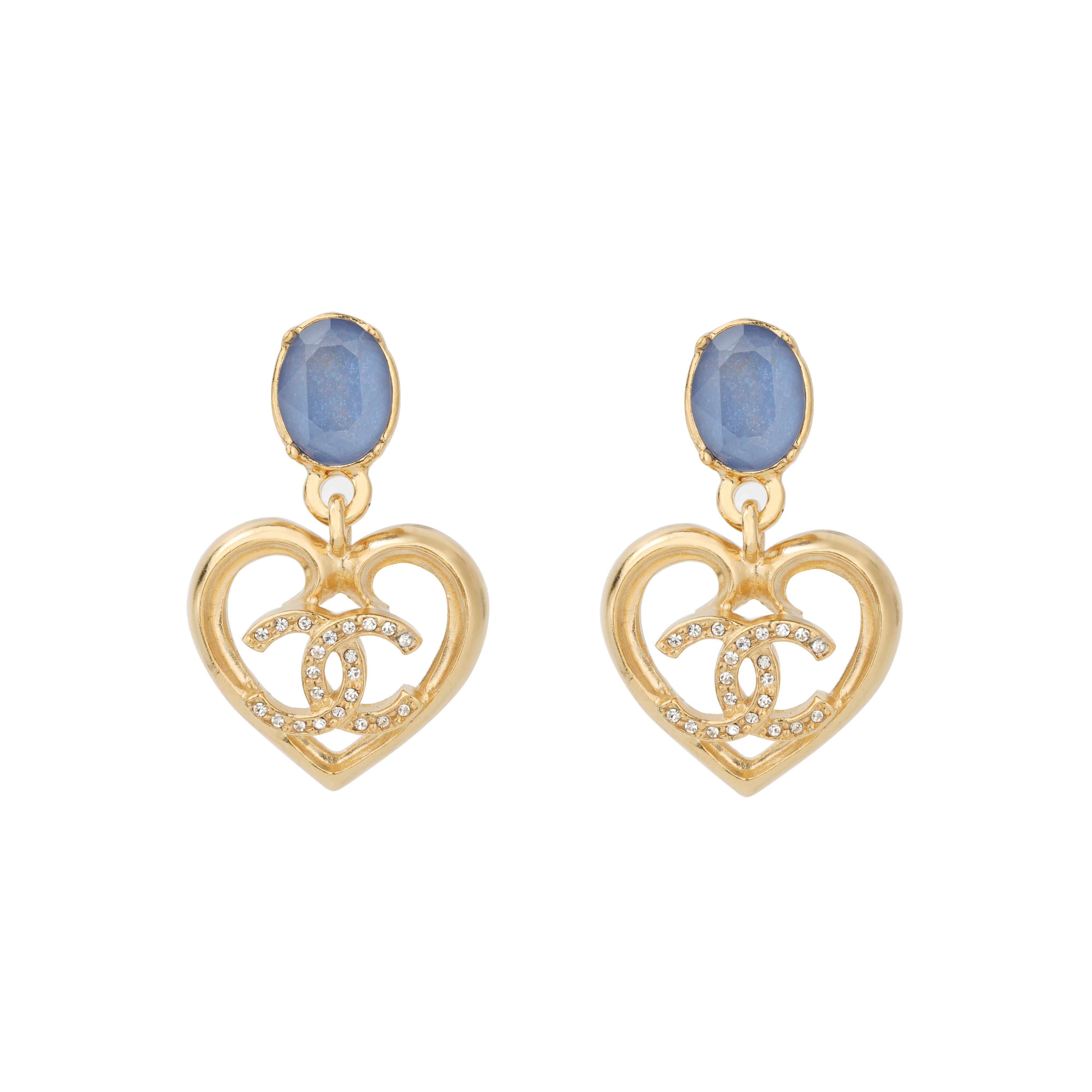 (Women) [2023 Early Spring] CHANEL  Heart-Shaped Alloy Casual Fashion Earrings ABA102-B10034-NM081 圖 2