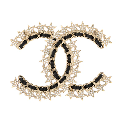 (Women) 【2023 Early Spring】 CHANEL Fashionable Hollow Rhinestone Brooch AB9817-B09817-NL525