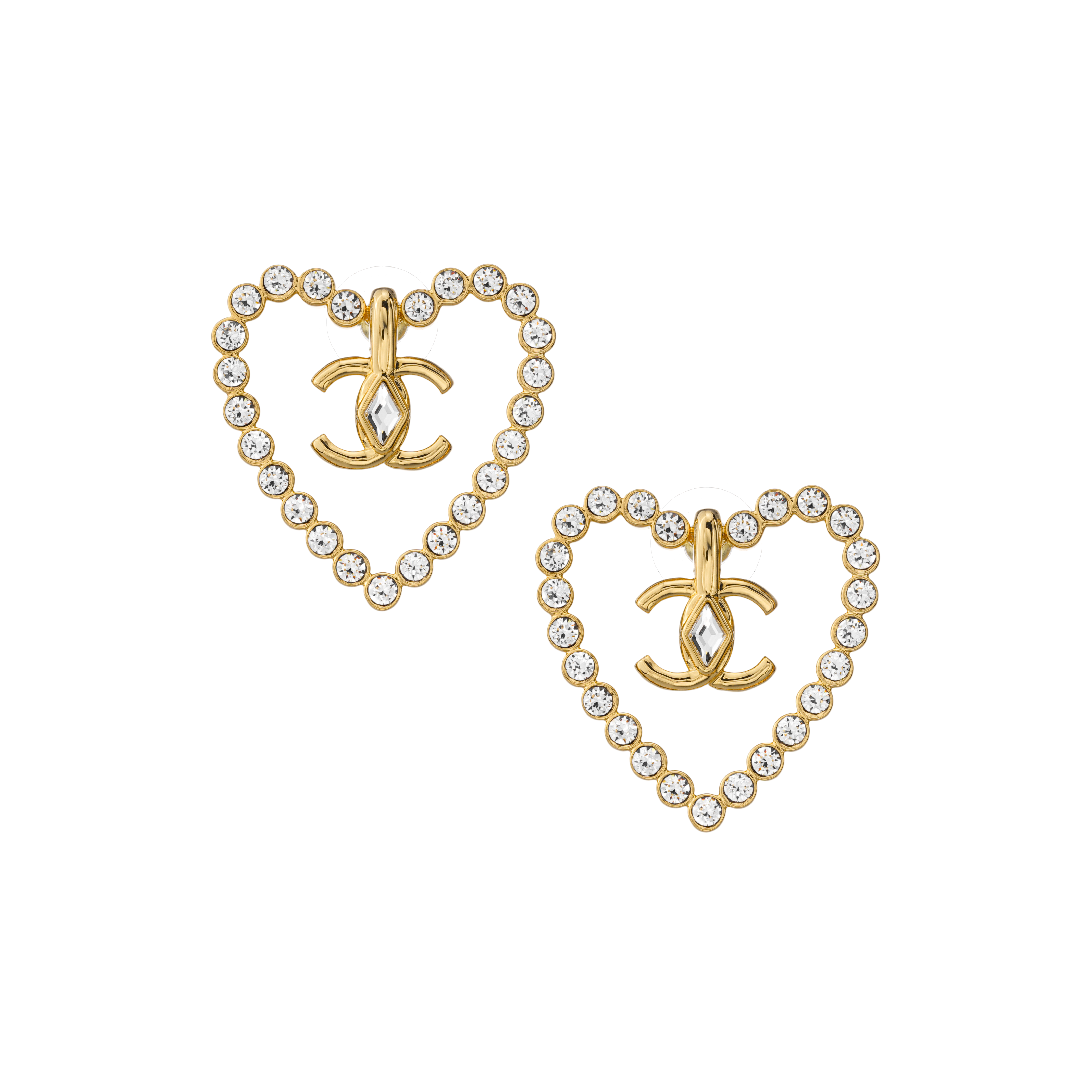 (Women) [2023 Early Spring] CHANEL Gold Classic Heart Earrings for Women. AB9926-B09972-NM120