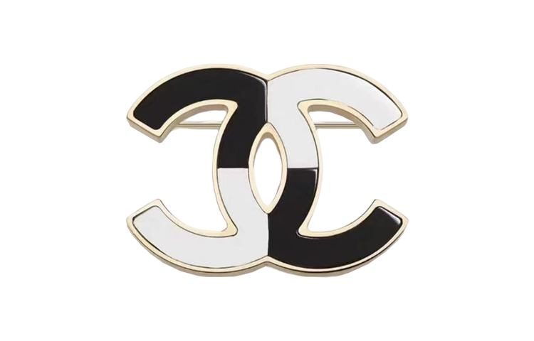 Order (W) [2023早春] CHANEL時尚女款胸針 - 黑/白配色 AB9784-B09803-NL456