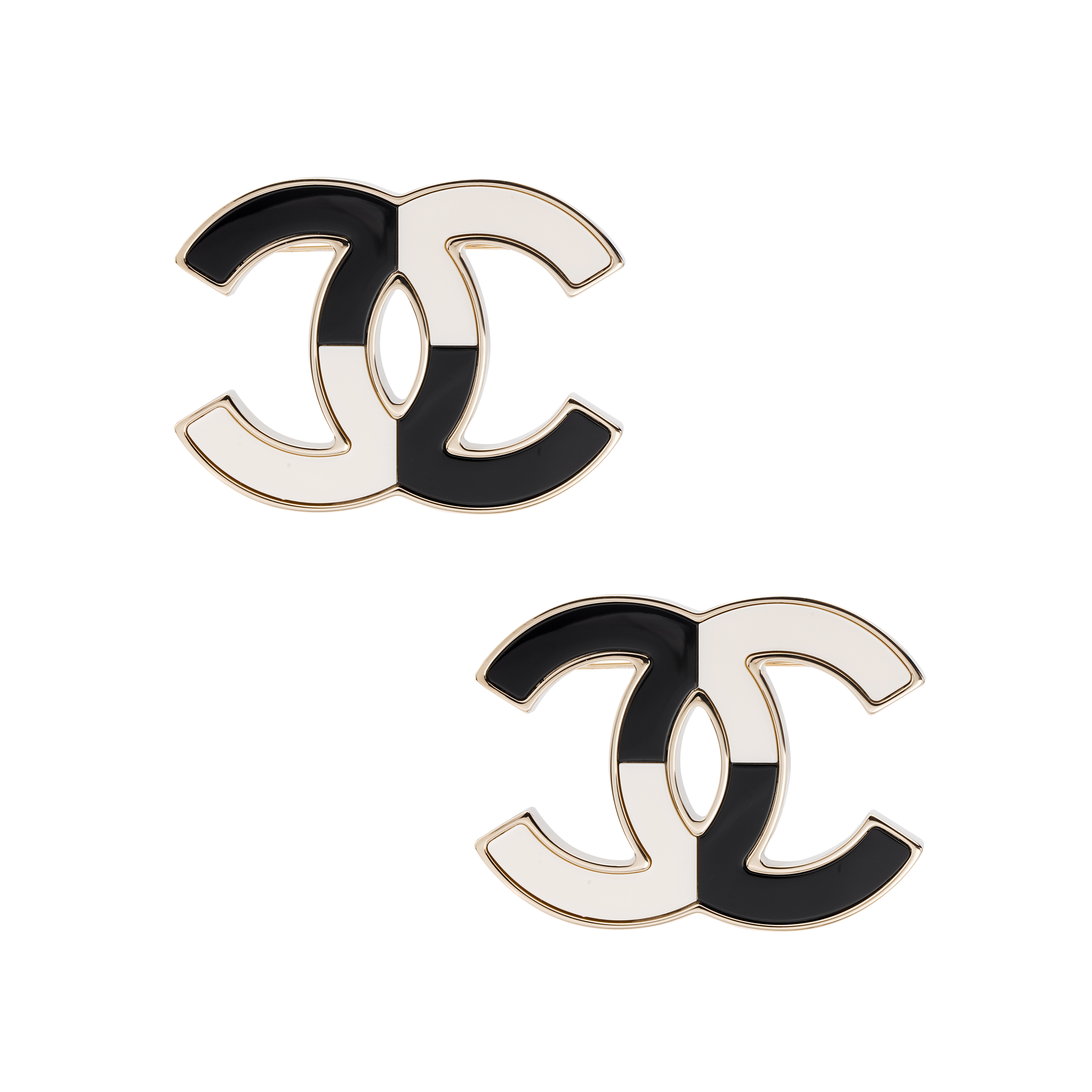 Lookbook (W) [2023早春] CHANEL時尚女款胸針 - 黑/白配色 AB9784-B09803-NL456