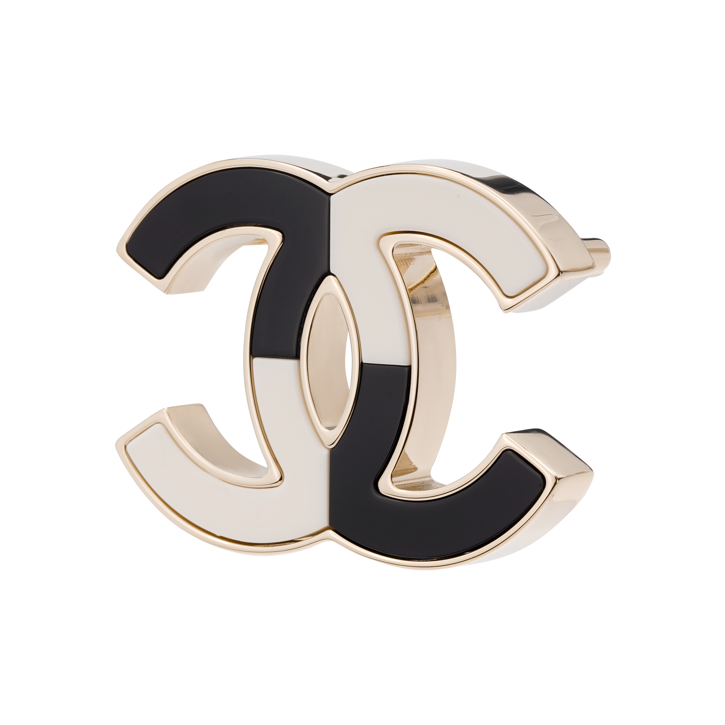 Shop (W) [2023早春] CHANEL時尚女款胸針 - 黑/白配色 AB9784-B09803-NL456