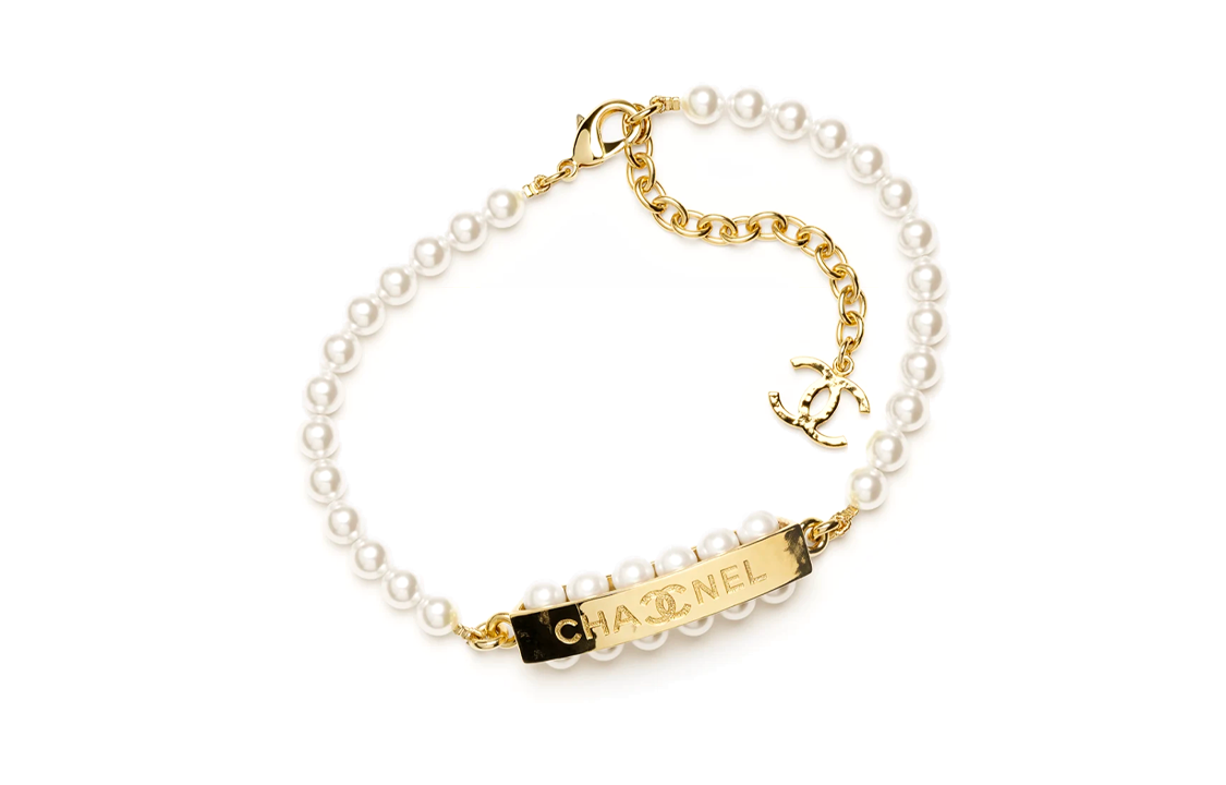 (Women) [2023 New] CHANEL Double C Emblem Pendant Necklace White for Women ABB848-B14643-NS018 圖 2