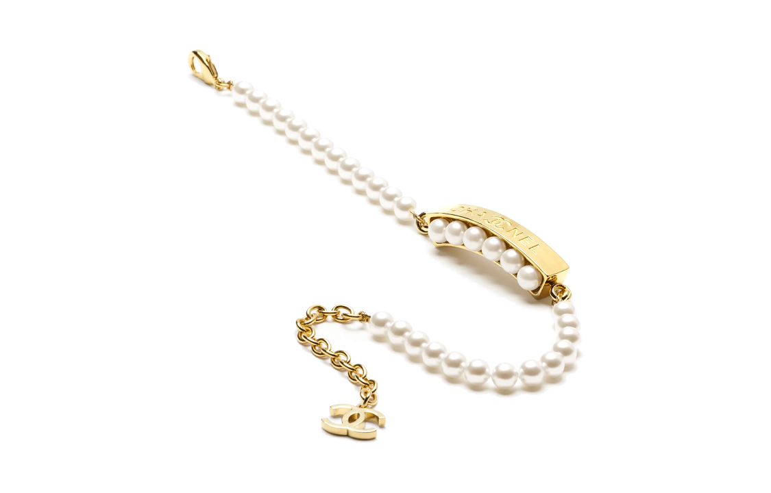 (Women) [2023 New] CHANEL Double C Emblem Pendant Necklace White for Women ABB848-B14643-NS018 圖 3