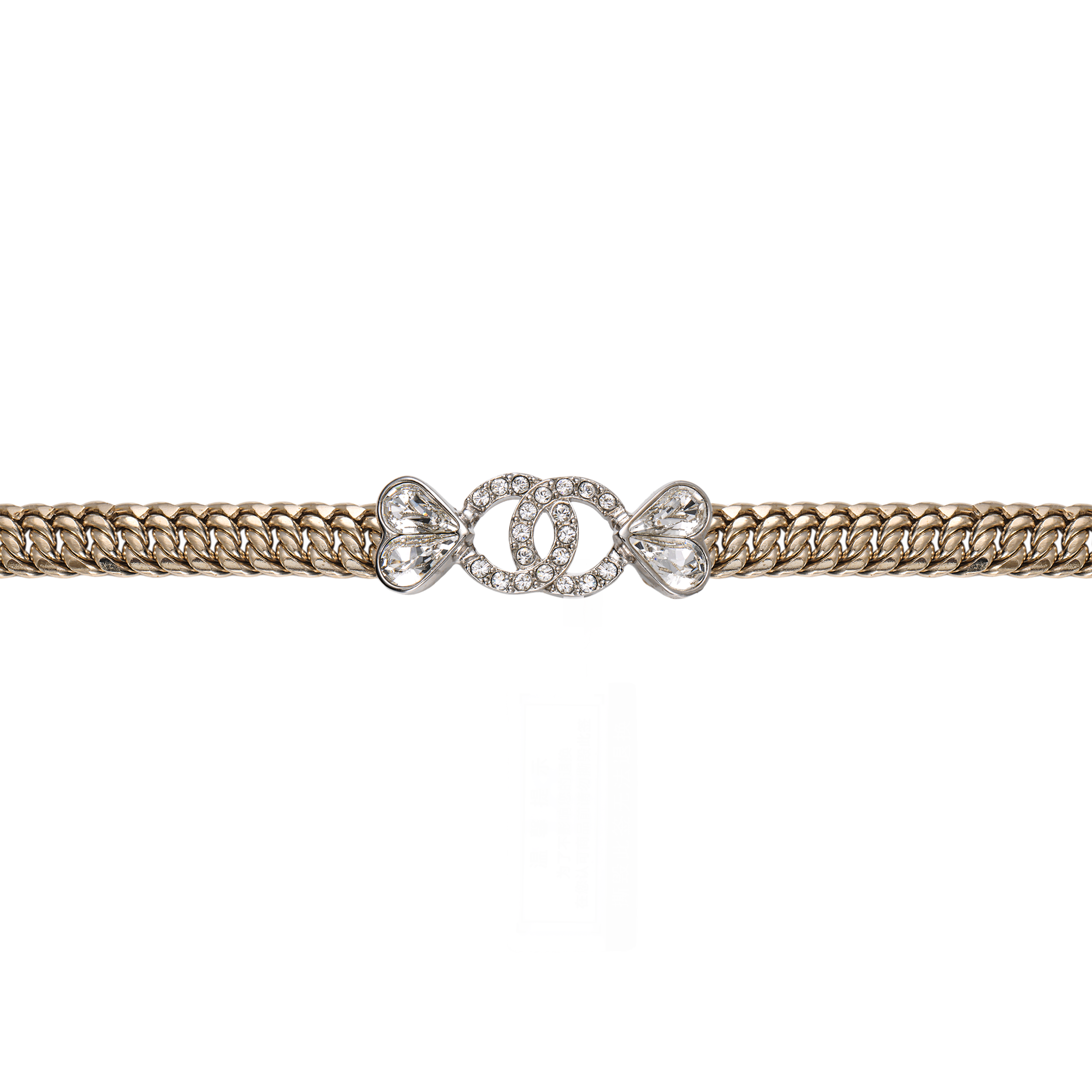 Lookbook (W) [2023 春夏] CHANEL 23S 雙C愛心鏈條手鍊 香檳金 ABA892-B10902-NO033