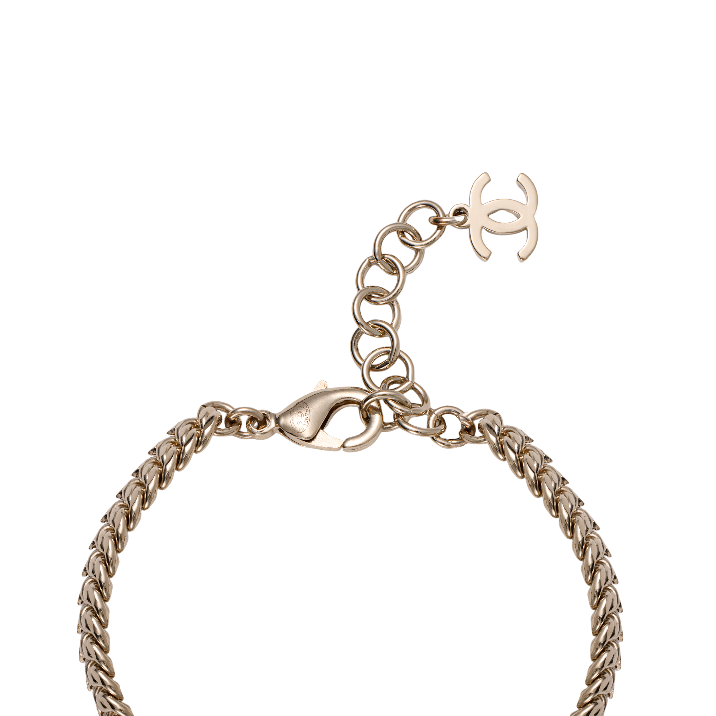 Purchase (W) [2023 春夏] CHANEL 23S 雙C愛心鏈條手鍊 香檳金 ABA892-B10902-NO033