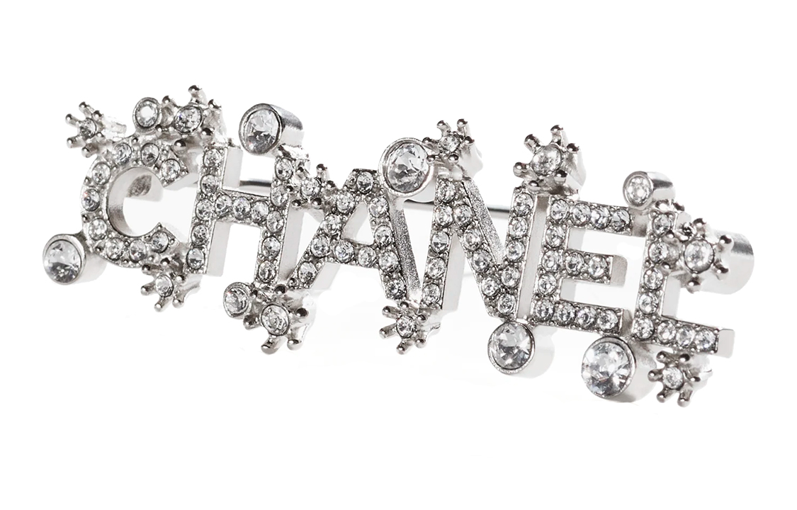 (Women) [2023 Spring/Summer] CHANEL  Fashion Letter Logo Brooch in Silver ABA426-B10536-NN147
