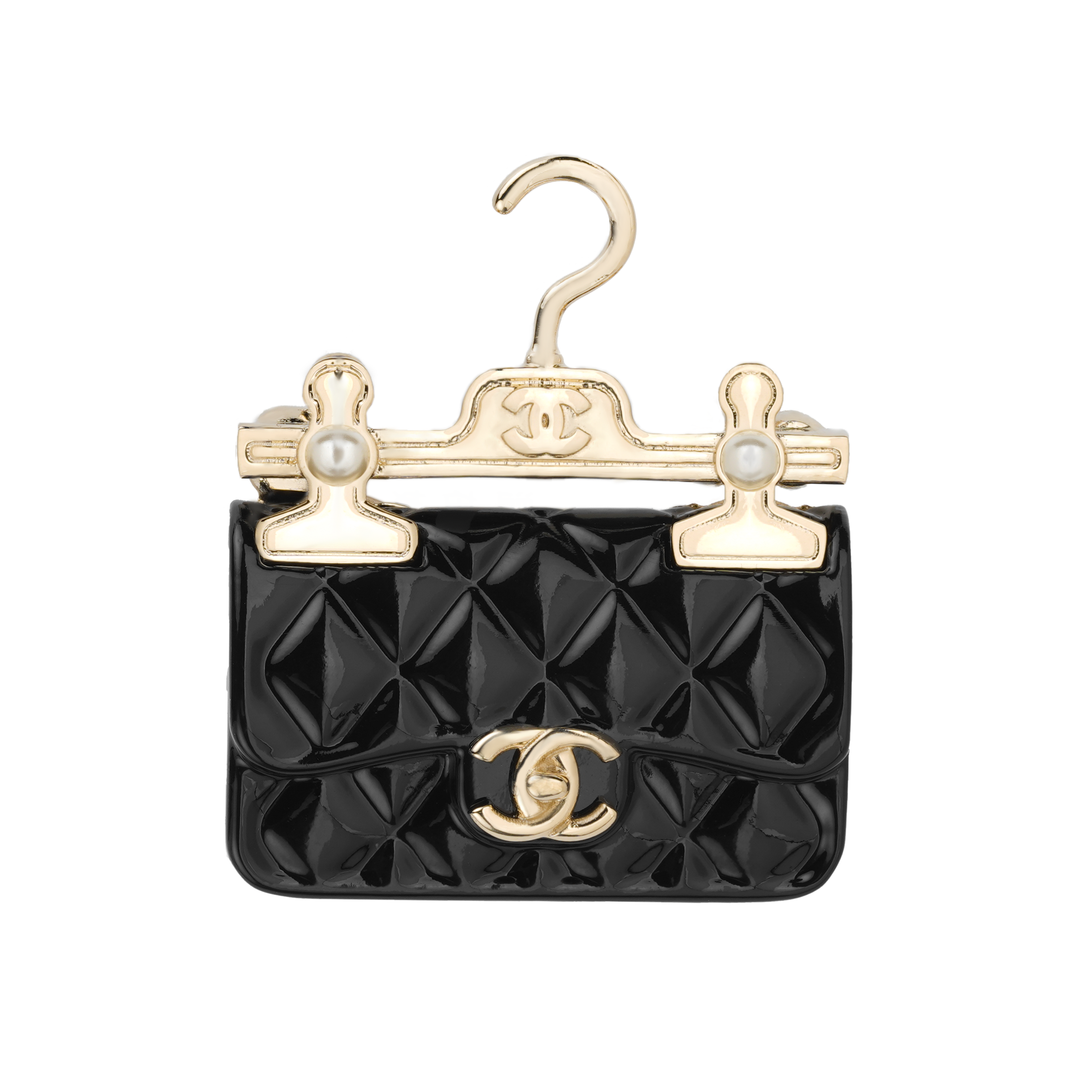 (Women) [23 Early Spring] CHANEL Coco Classic Logo Brooch  Black AB9849-B09917-NL697